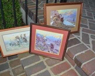C.M. Russell Western Framed Prints