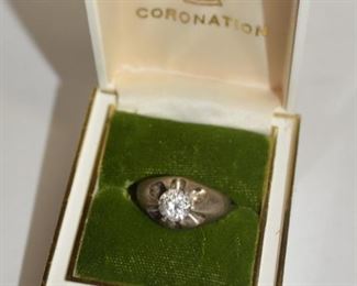 CZ / Sterling Vintage Men's Ring