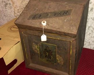 Antique Coffee Box, Painted