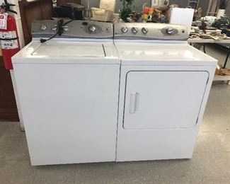 GE Profile HE stainless washer & GE OVERSIZED DRYER. VERY NICE SET IN GREAT CONDITION.