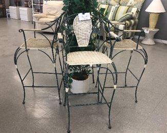 4 Coastal bar stools