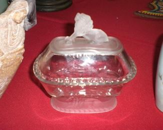 Westward Ho lion butter dish