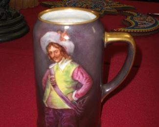 M.Z.Austria cavalier hand painted stein