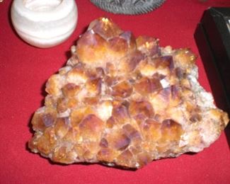 large citrine cluster