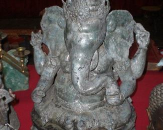 22" bronze Ganesh alter statue