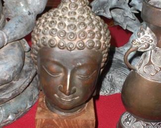 bronze Buddha head