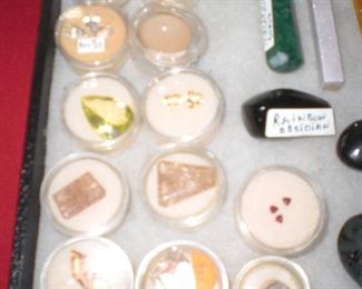 white turquoise, rubies, rutilated quartz, opal, citrine, etc.