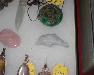 150 ct. pink & gold rutilated quartz and more