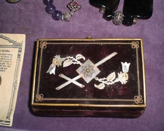 mother of pearl decorated catechism 