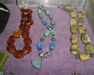 amber necklace and others