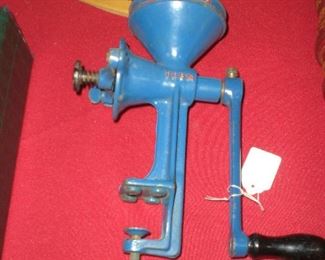 German enameled food grinder