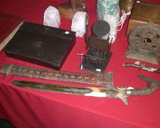 Moro Kris knife with scabbard 