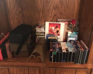 Various tapes and VHS
