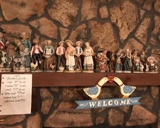 Old man and women figurines