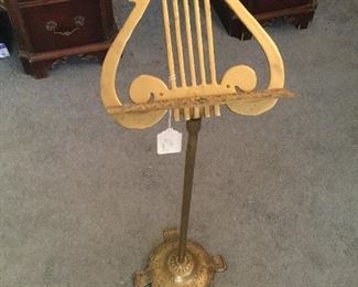 Brass Lyre Music Stand:  $60.00 (as is)