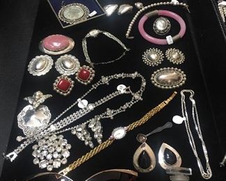 Dior glasses, vintage perfume, sterling jewelry, opera glasses, rhinestone jewelry, 