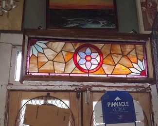 Antique stained glass windows