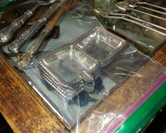 Set of beautiful sterling silver ashtrays