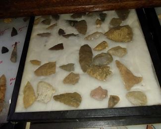 Hundreds and hundreds of arrowheads will be sold via sealed bid auction. Sealed beds start at $500 FOR ALL arrowheads that are not already priced. Just put your bid in an envelope hand the info one of the cashiers and the bids will be opened at 2 p.m. the last day of the sale