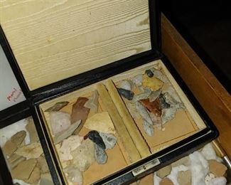 Hundreds and hundreds of arrowheads will be sold via sealed bid auction. Sealed beds start at $500 FOR ALL arrowheads that are not already priced. Just put your bid in an envelope hand the info one of the cashiers and the bids will be opened at 2 p.m. the last day of the sale