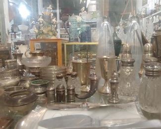 You Beautiful sterling silver and Crystal serving pieces