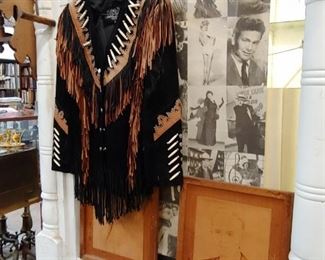 Fringe suede jacket