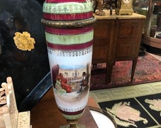 Beautiful porcelain urns