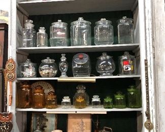 Tom's jars Lance jars old store jars and more