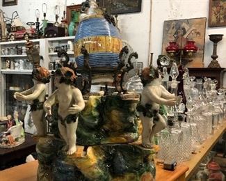 Gorgeous antique Majolica