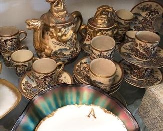 Gorgeous antique Oriental tea set