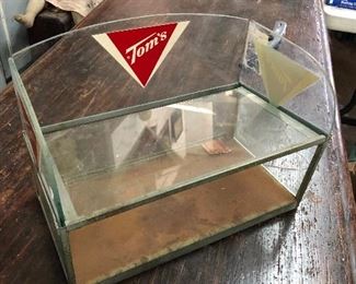 Vintage glass Tom's display
