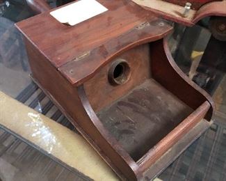 Vintage Wood Black Ball Ballot Voting Box w/Marbles Masonic Lodge Fraternal Org