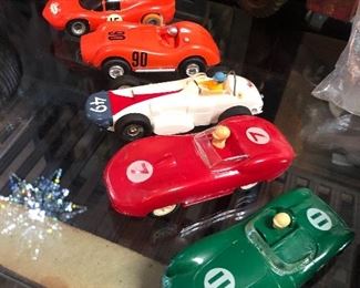 Marx Electric Slot Race Cars 