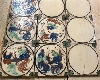 Beautiful Italian Pottery tiles
Rooster's chickens