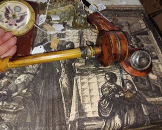 Antique Tibetan Buddhist Repousse Prayer Wheel with Prayer Manuscript Roll copper