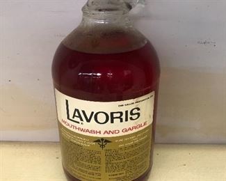 HUGE Pharmacy bottle of lavoris mouthwash