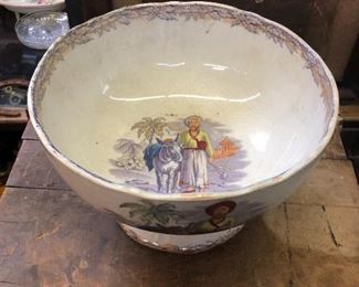 Antique porcelain bowl by Lockhart and Company titled Arab