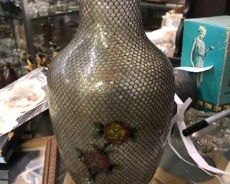 Amazing Oriental vase all in lied brass design