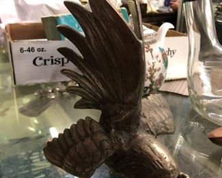 Large pair of fighting cocks