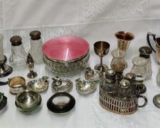 Hundreds of pieces of sterling silver this is just the tip of the iceberg