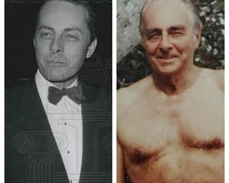 Carl Neubert old photo on left & photos that is in the album