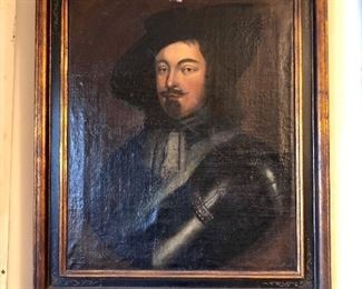 17TH CENTURY SPANISH PORTRAIT OIL ON CANVAS