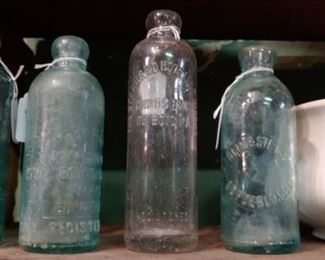 Blob top antique bottles