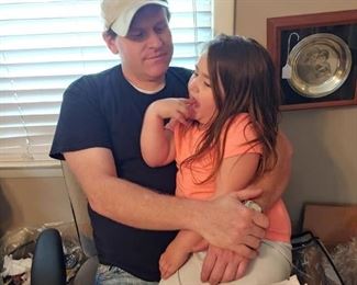 Bryan & our youngest crew member Layla!!