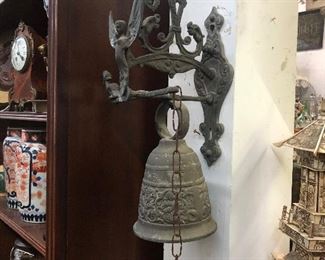 Vintage French front hand doorbell