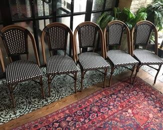 Black and White Bistro Chairs