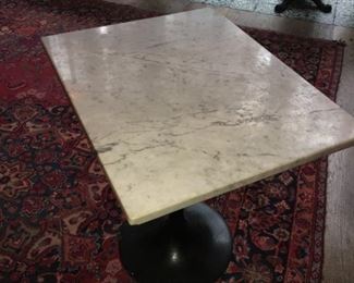 White Marble Cafe Table