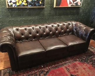 Brown Chesterfield Couch