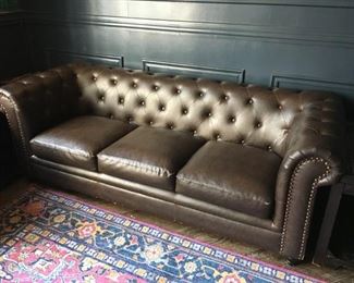 Leather Chesterfield Couch