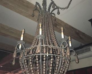 Wrought Iron Candle Chandelier